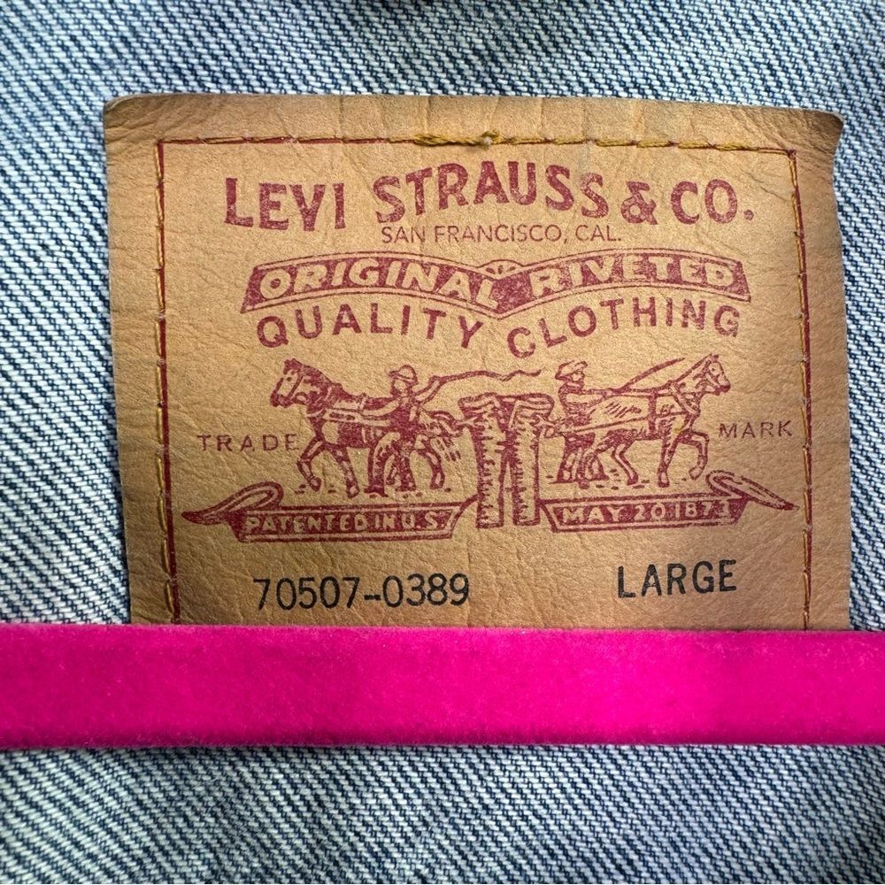 Vintage Levis 70507 Trucker Jacket L Mens Blue Denim Y2K Classic 90s Streetwear - Picture 5 of 15